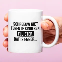 Ditverzinjeniet Mokken & Glazen|Mok Schreeuw niet tegen je kinderen