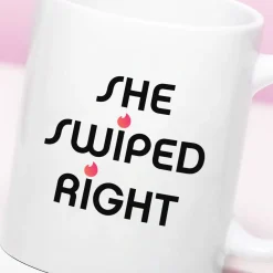 Ditverzinjeniet Mokken & Glazen|Mok She Swiped Right