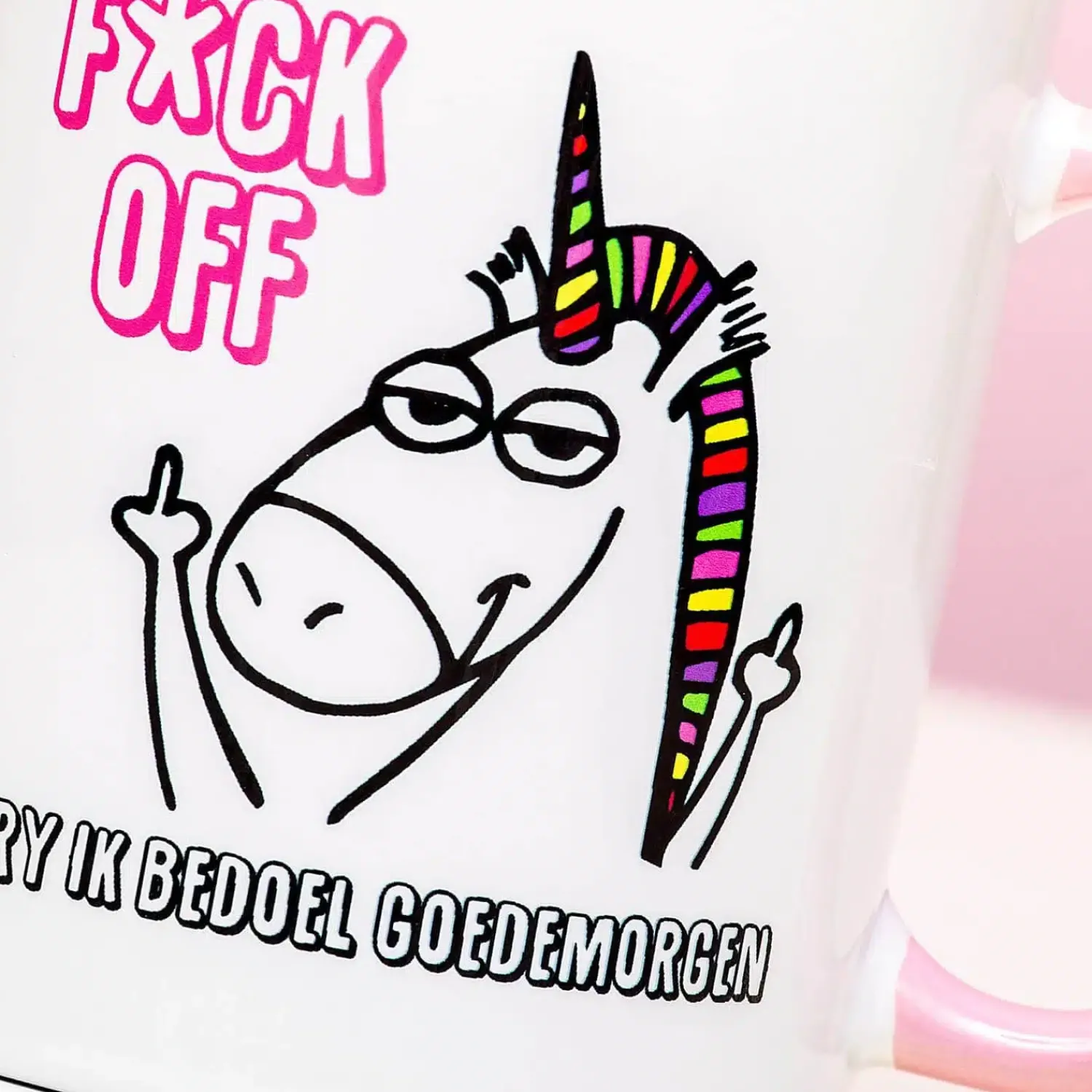 Ditverzinjeniet Mokken & Glazen|Mok Unicorn F*Ck Off