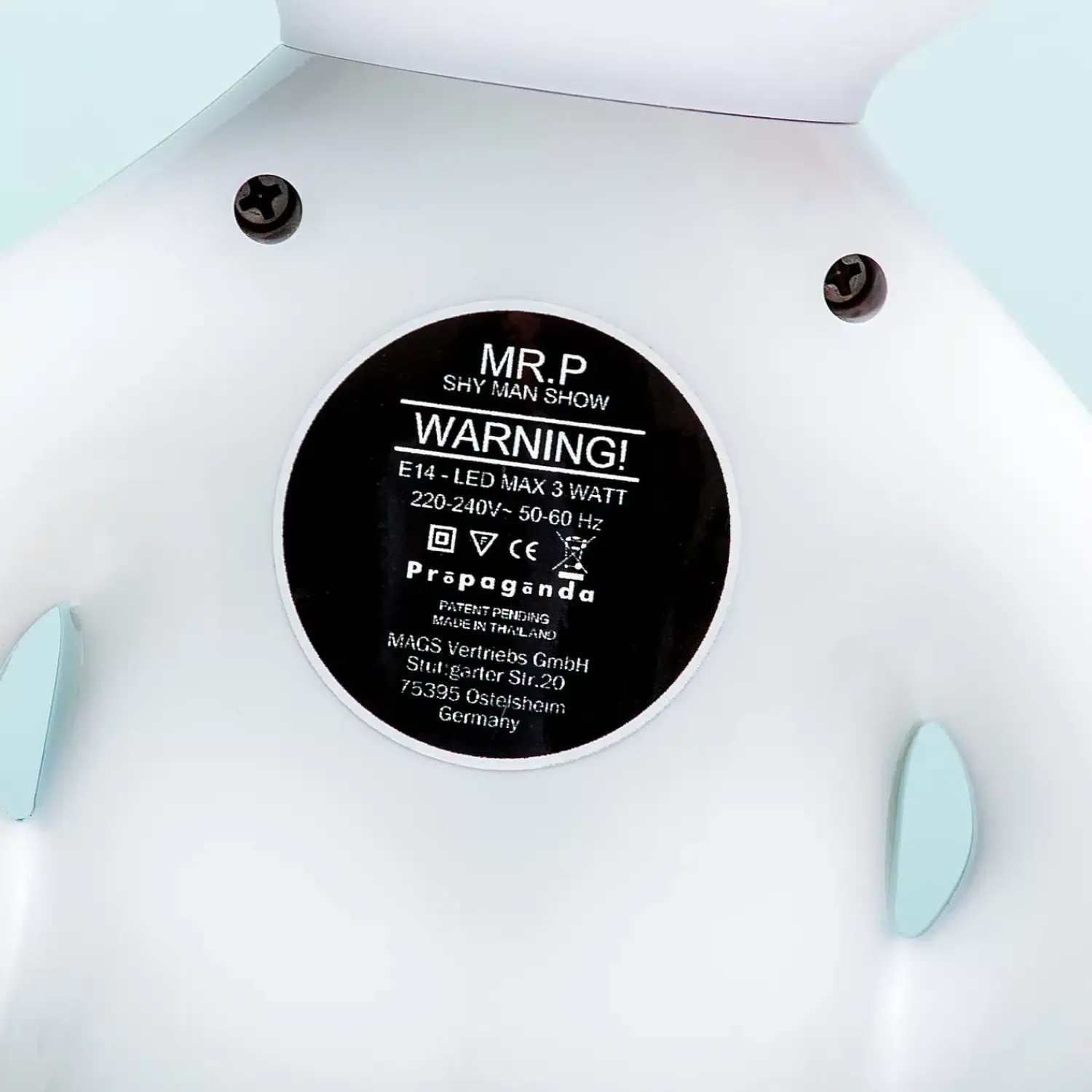 Ditverzinjeniet Verlichting|Mr. P. lamp