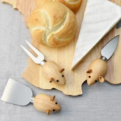 Ditverzinjeniet Borrelen|Muis kaasmesjes (set van 3)