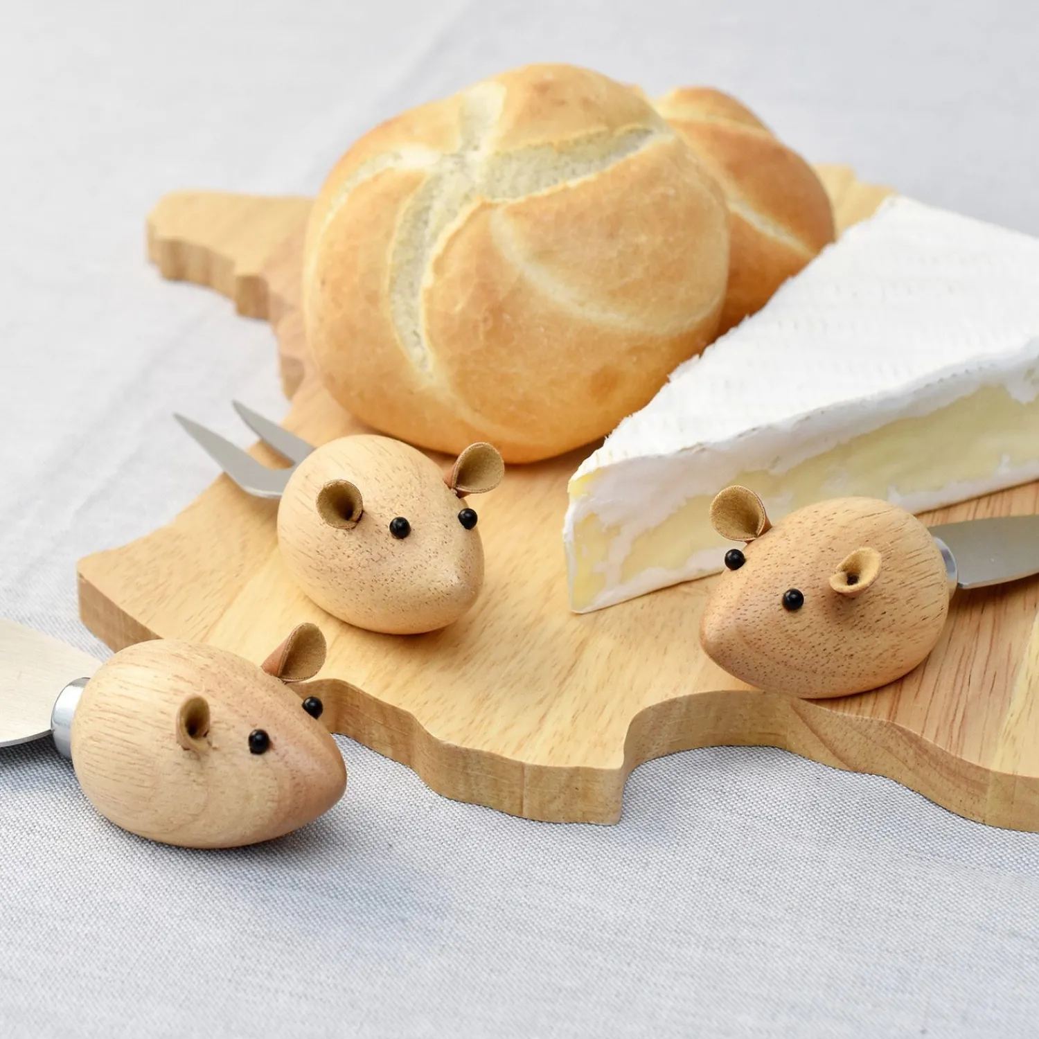 Ditverzinjeniet Borrelen|Muis kaasmesjes (set van 3)