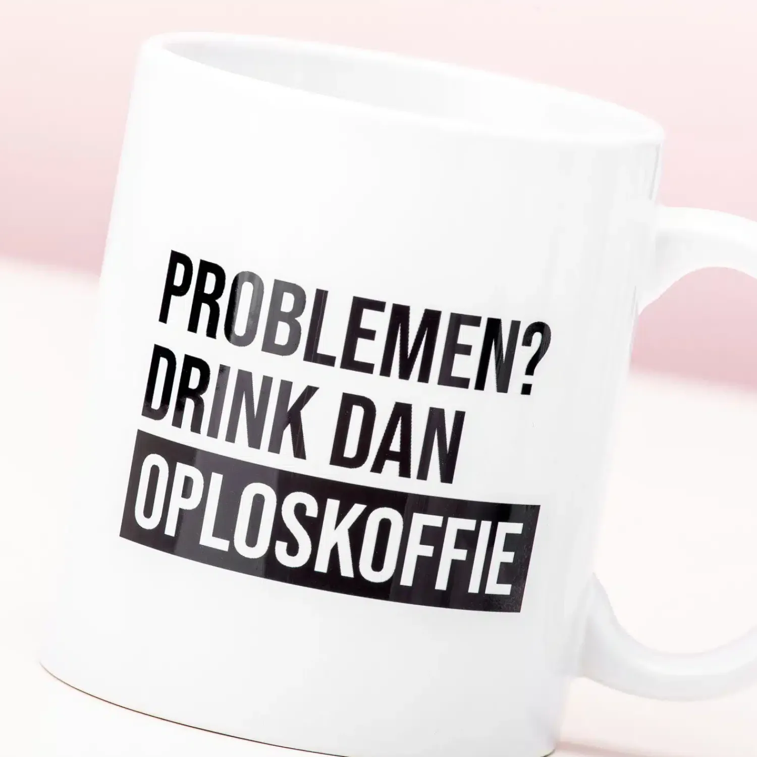 Ditverzinjeniet Mokken & Glazen|Oploskoffie mok