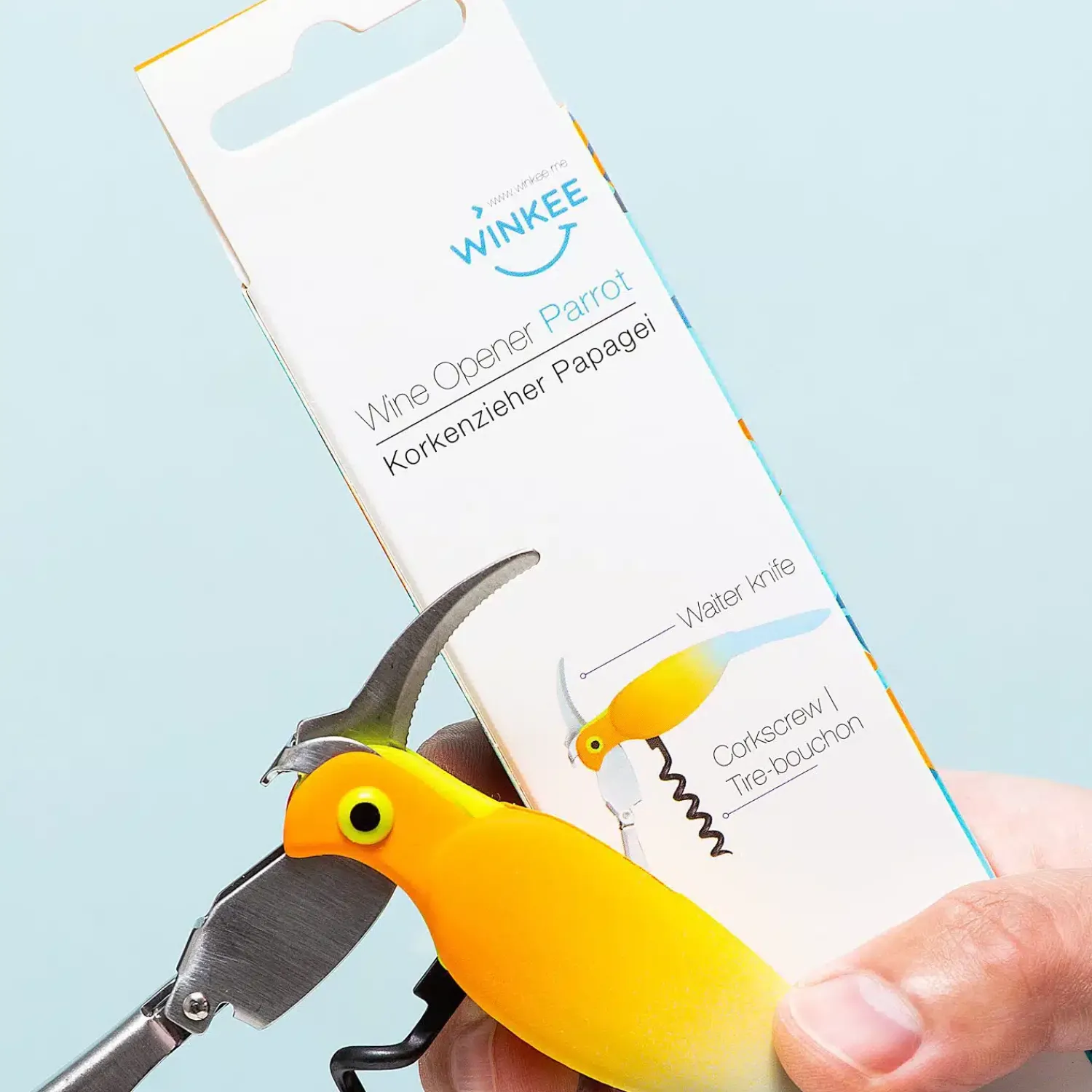 Ditverzinjeniet Borrelen|Flesopeners|Papegaai kurkentrekker