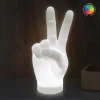 Ditverzinjeniet Kantoor|Peace handteken lamp