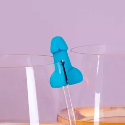 Ditverzinjeniet Vrijgezellenfeestjes|Borrelen|Piemel glasmarkeerders (set van 6)