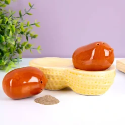 Ditverzinjeniet Peper- En Zoutstellen|Pinda peper- en zoutstel