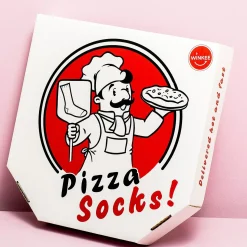 Ditverzinjeniet Sokken|Pizzasokken in doos (set van 4)