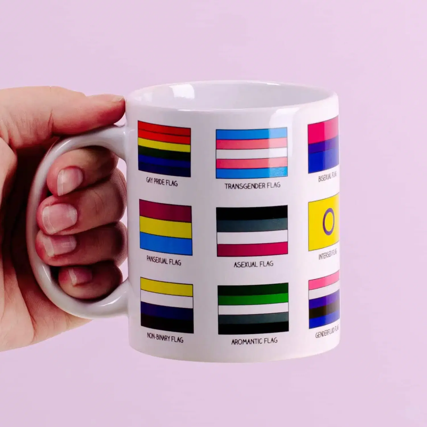 Ditverzinjeniet Mokken & Glazen|Pride vlag mok