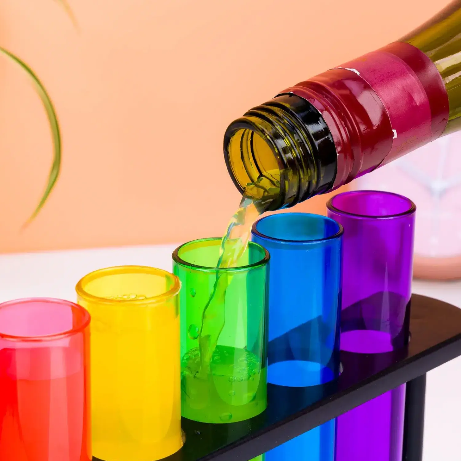 Ditverzinjeniet Drankspelletjes|Reageerbuis shotglaasjes (set van 6)