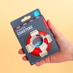 Ditverzinjeniet Onderzetters|Reddingsboei onderzetters (set van 4)