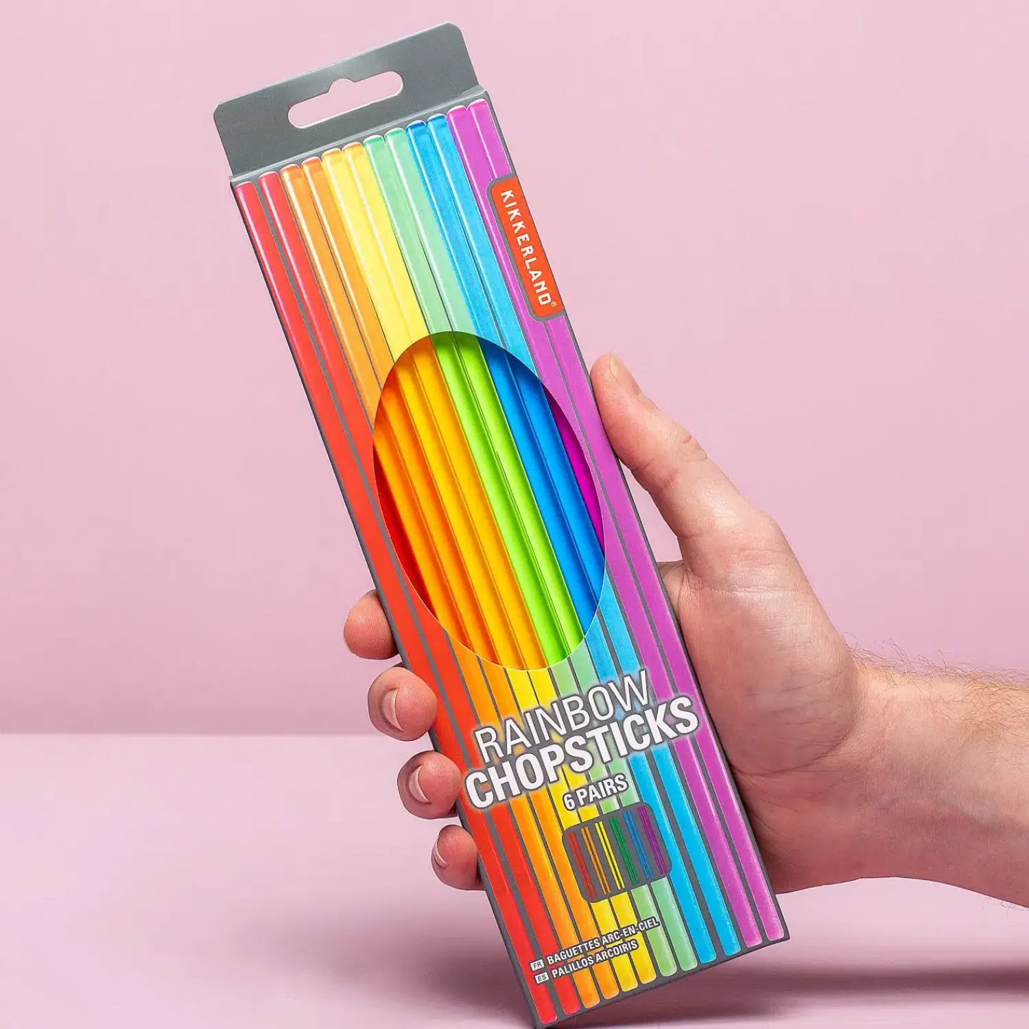 Ditverzinjeniet Duurzaam|Regenboog eetstokjes (set van 6)