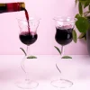 Ditverzinjeniet Mokken & Glazen|Roos wijnglas (set van 2)