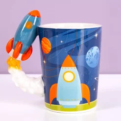 Ditverzinjeniet Mokken & Glazen|Ruimte mok met raketoor