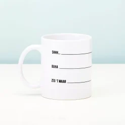 Ditverzinjeniet Mokken & Glazen|Shhh… Mok