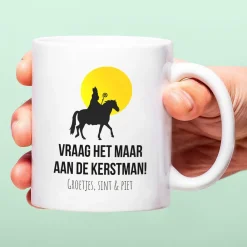 Ditverzinjeniet Mokken & Glazen|Sinterklaasmok Vraag het maar aan de kerstman