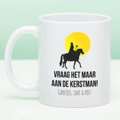 Ditverzinjeniet Mokken & Glazen|Sinterklaasmok Vraag het maar aan de kerstman