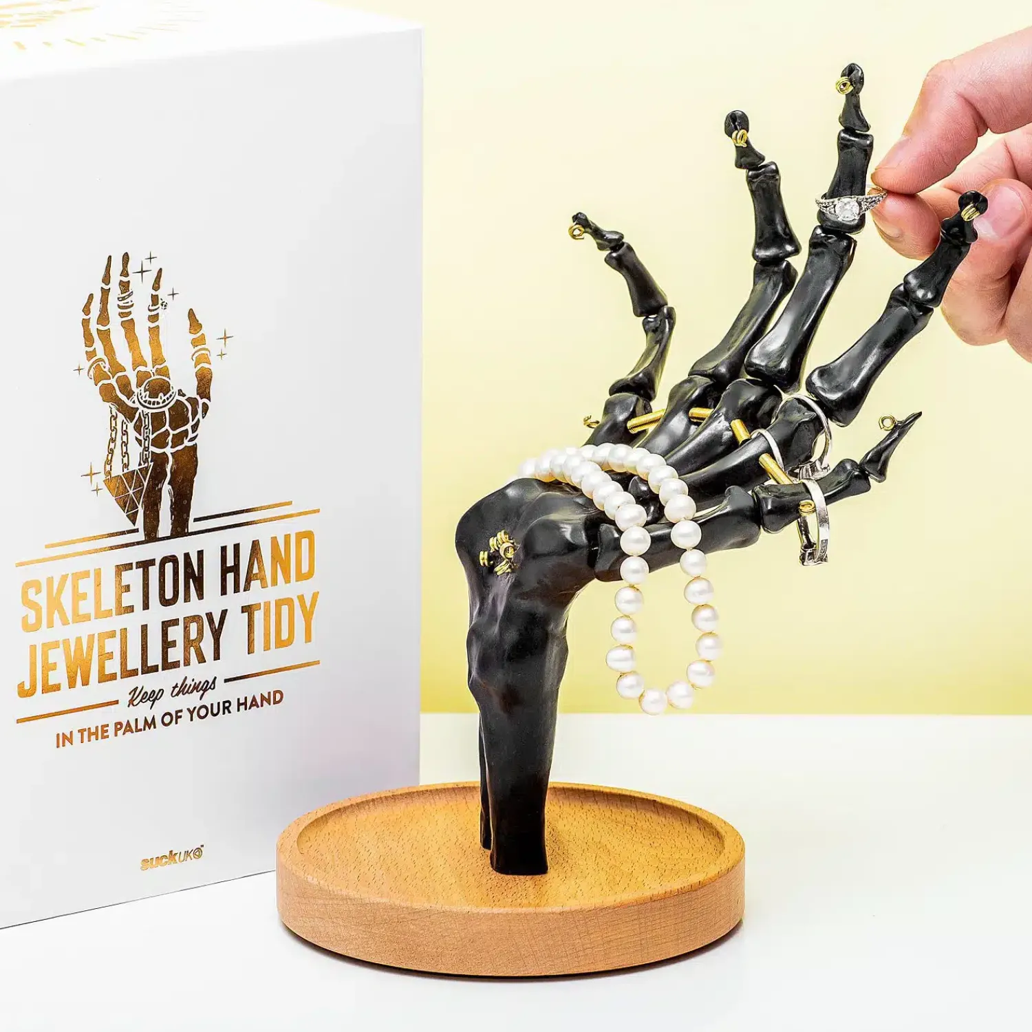 Ditverzinjeniet Sieradenhouders|Skelet hand sieradenhouder