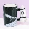 Ditverzinjeniet Mokken & Glazen|Space mok met raket oor