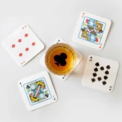 Ditverzinjeniet Onderzetters|Borrelen|Speelkaart bierviltjes (set van 54)