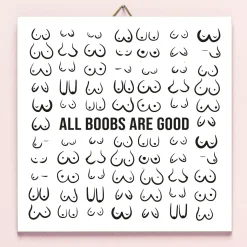 Ditverzinjeniet Tegeltjes|Tegeltje All Boobs Are Good