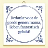 Ditverzinjeniet Tegeltjes|Tegeltje Bedankt voor de goede genen mama