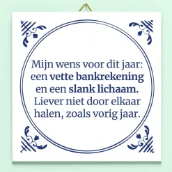 Ditverzinjeniet Tegeltjes|Tegeltje Mijn wens voor dit jaar