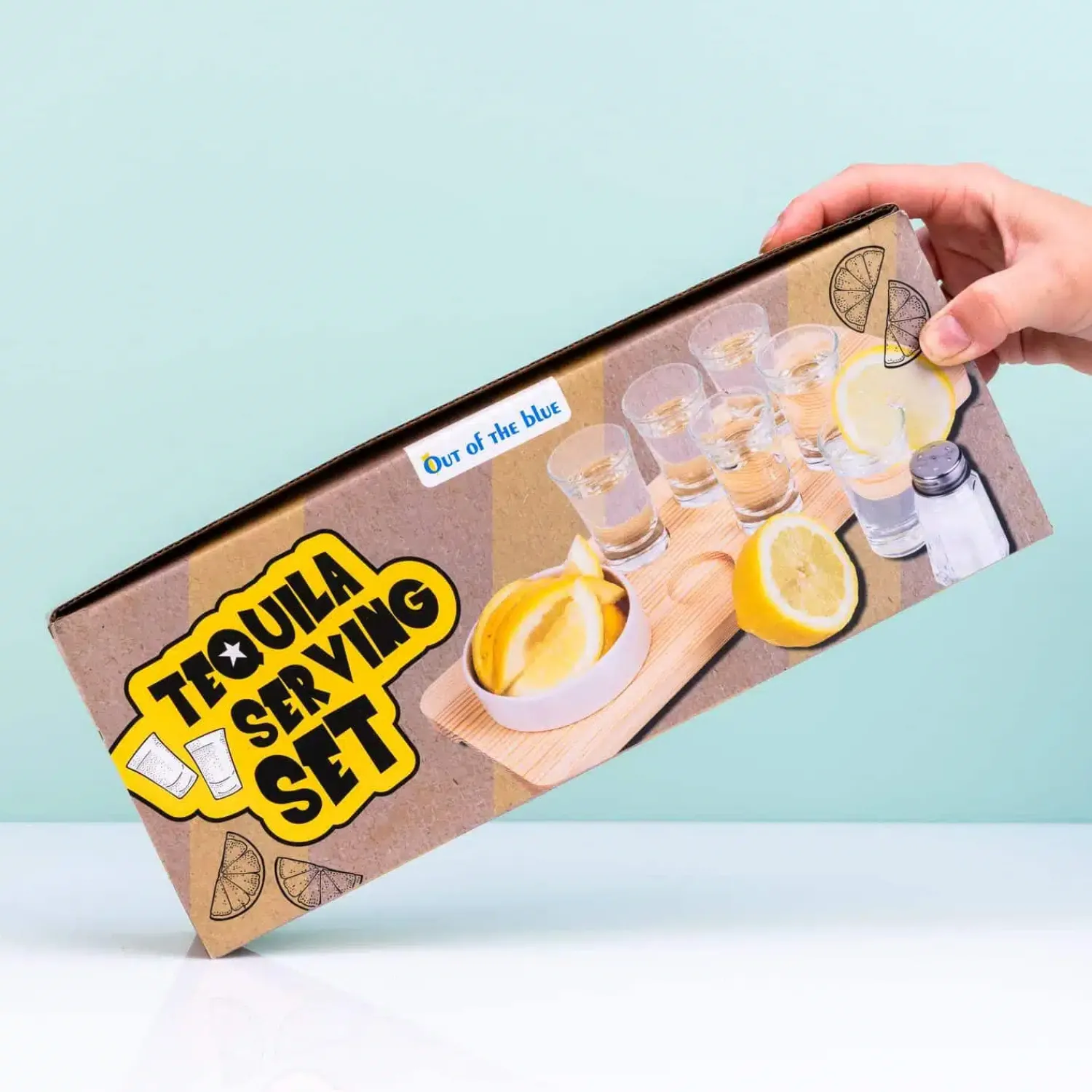 Ditverzinjeniet Drankspelletjes|Borrelen|Tequila set op serveertray