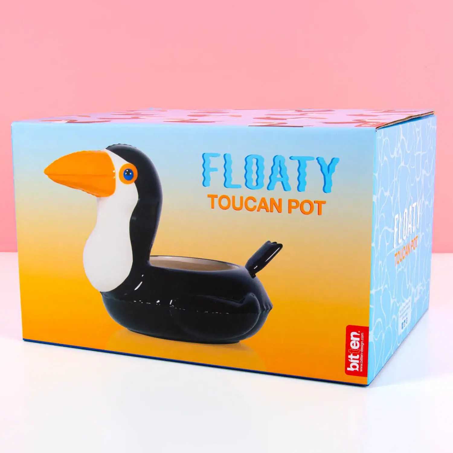 Ditverzinjeniet Bloempotten|Toekan zwemband potje