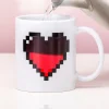 Ditverzinjeniet Retro|Mokken & Glazen|Warmtegevoelige mok pixel hart