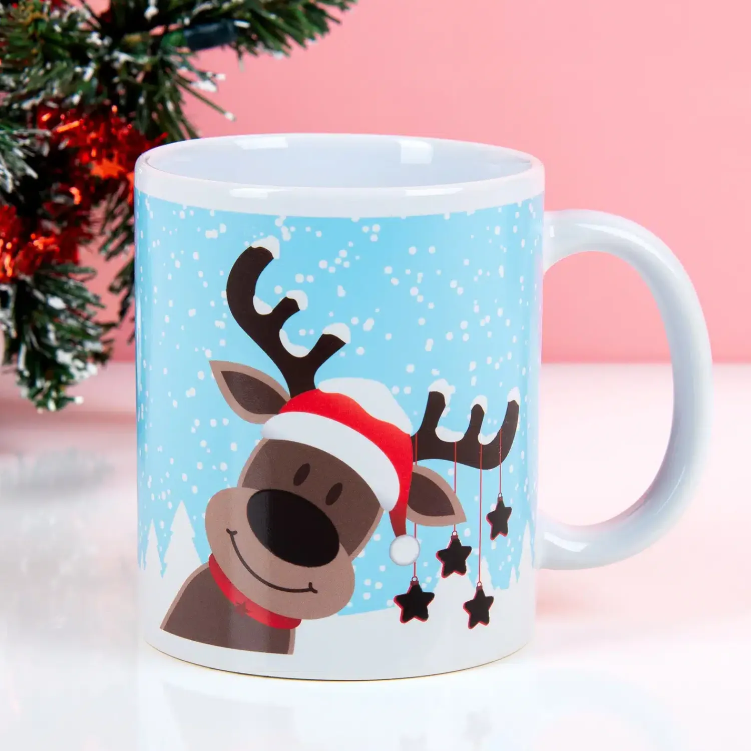 Ditverzinjeniet Mokken & Glazen|Warmtegevoelige rendier kerstmok