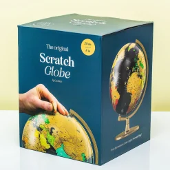 Ditverzinjeniet Reizen|Wereldbol met krasfolie