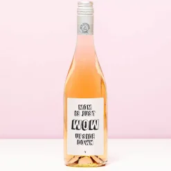 Ditverzinjeniet Wijnflessen|Borrelen|Wijnfles Mom is wow upside down