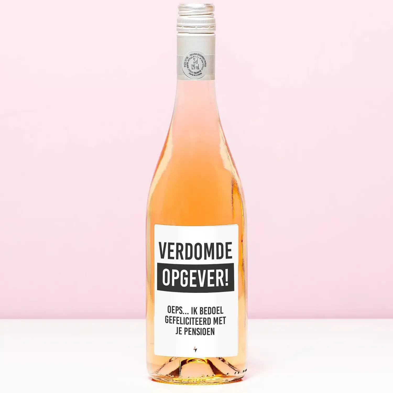 Ditverzinjeniet Wijnflessen|Borrelen|Wijnfles Opgever pensioen