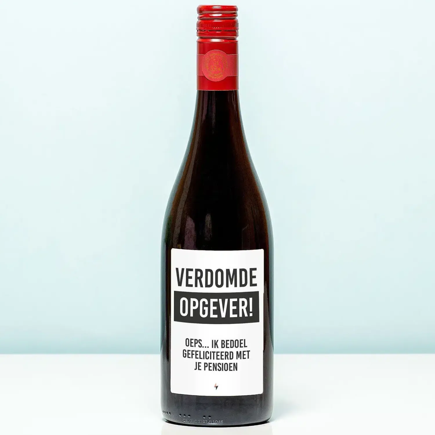 Ditverzinjeniet Wijnflessen|Borrelen|Wijnfles Opgever pensioen