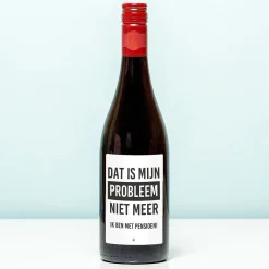 Ditverzinjeniet Wijnflessen|Borrelen|Wijnfles Pensioen niet mijn probleem