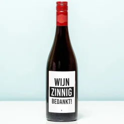 Ditverzinjeniet Wijnflessen|Wijnfles Wijnzinnig bedankt