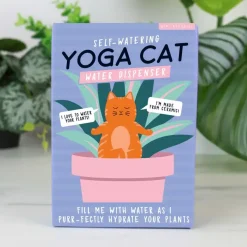 Ditverzinjeniet Bloempotten|Yoga kat waterdruppelaar