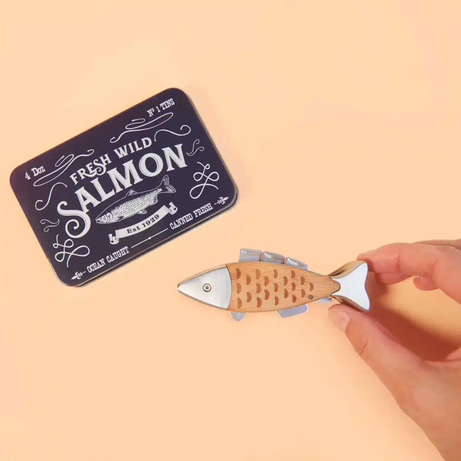 Ditverzinjeniet Multitools|Zalm multitool in cadeaublik